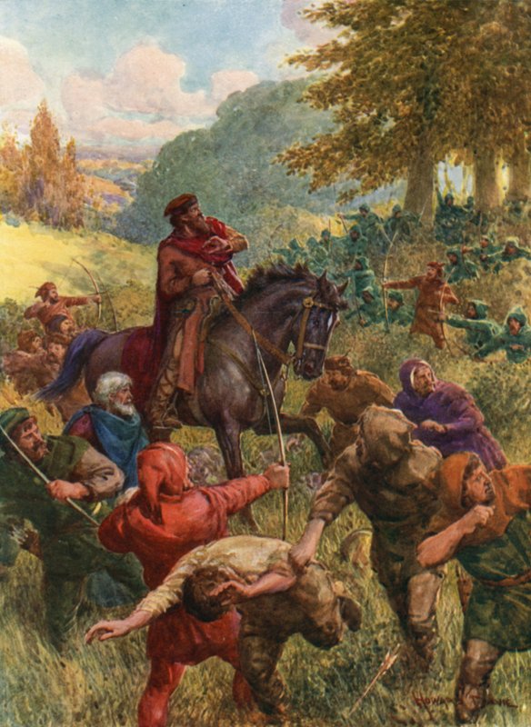 The Rescue of Sir Richard of the Lea by Howard Davie