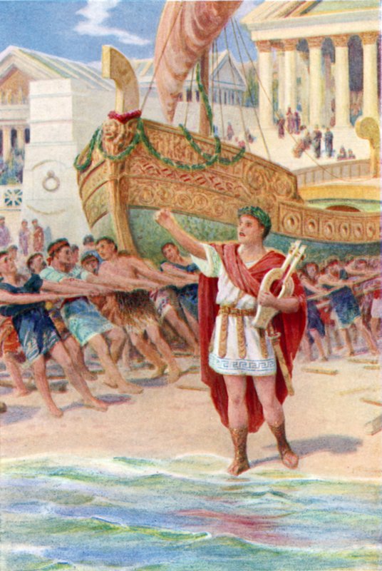 Then Orpheus took his harp, and began his magic song by Howard Davie