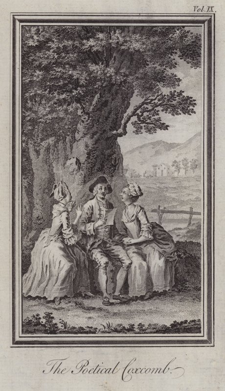 The Poetical Coxcomb by Hubert (after) Gravelot