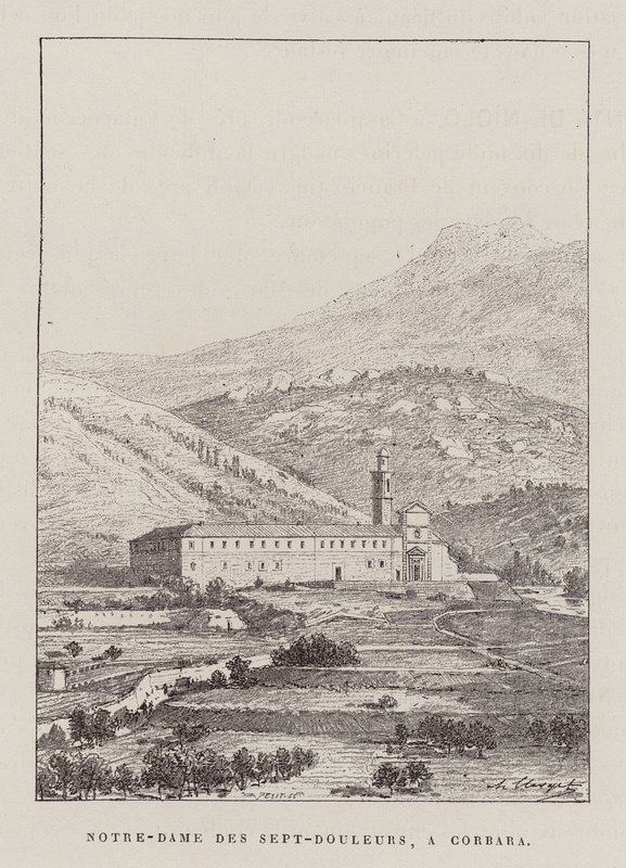 Notre-Dame Des Sept-Douleurs, A Corbara by Hubert Clerget