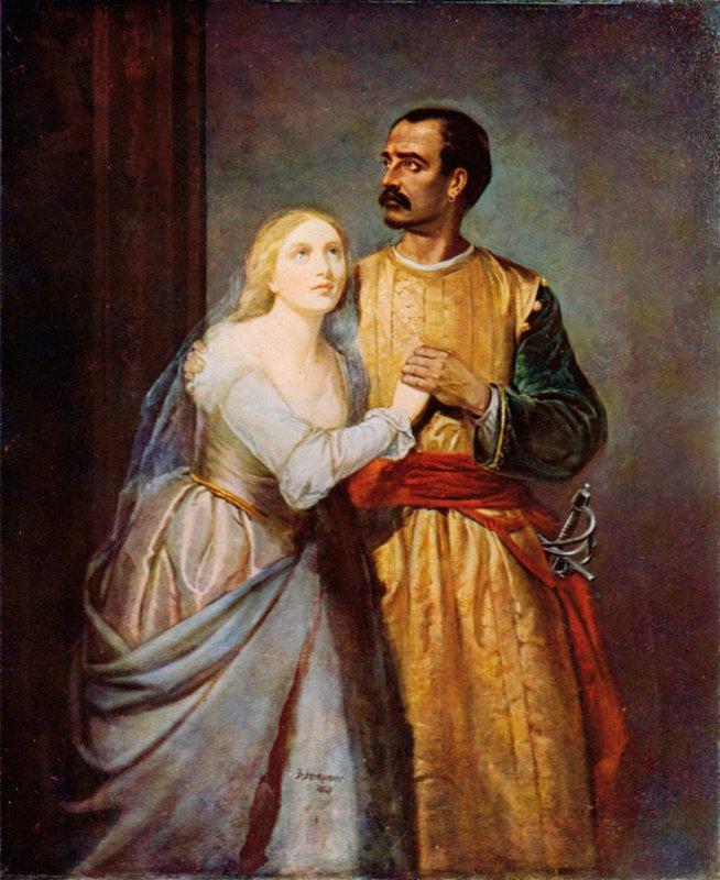 Shakespeare: Othello and Desdemona, Othello, Act I, Scene 3 by Hubert von (after) Herkomer