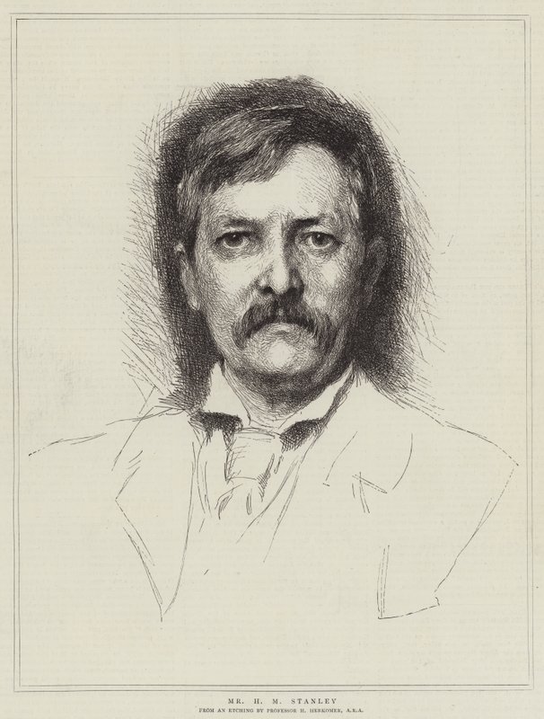 Mr H M Stanley by Hubert von Herkomer