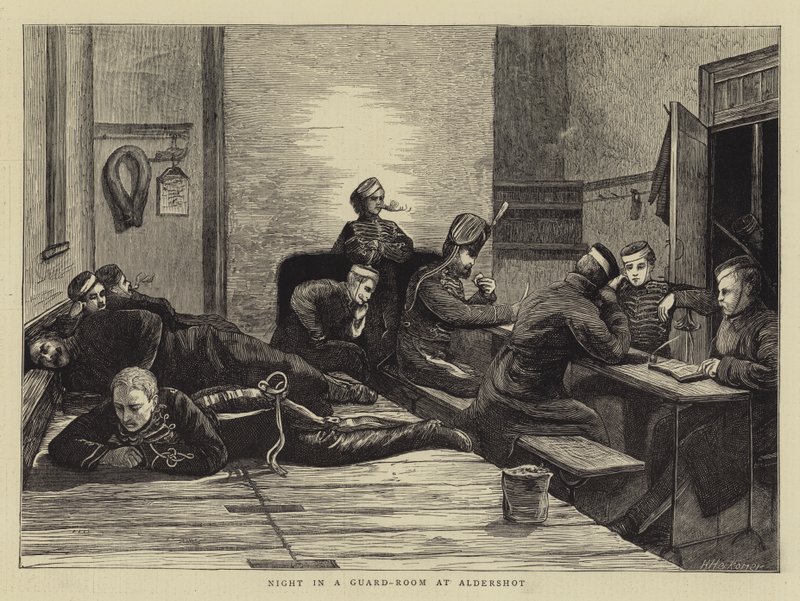 Night in a Guard-Room at Aldershot by Hubert von Herkomer