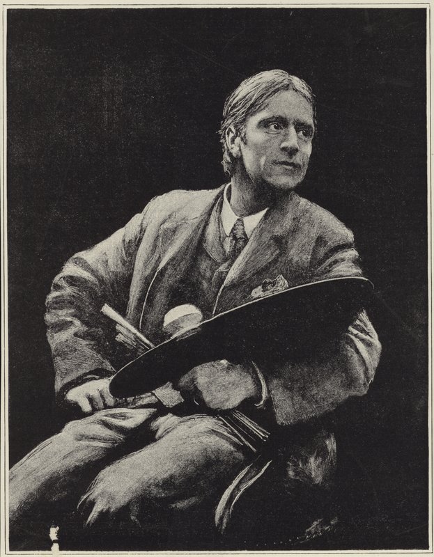 Self Portrait of British Artist Hubert Herkomer by Hubert von Herkomer