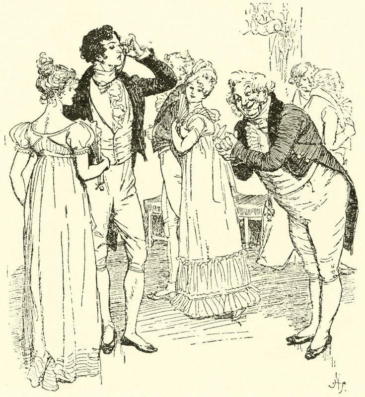 In the Ballroom at Netherfield by Hugh Thomson