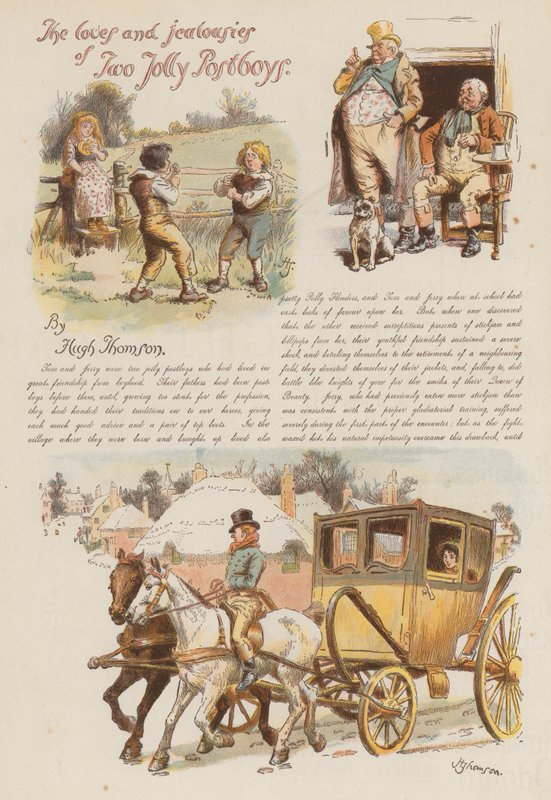 The Loves and Jealousies of Two Jolly Postboys by Hugh Thomson