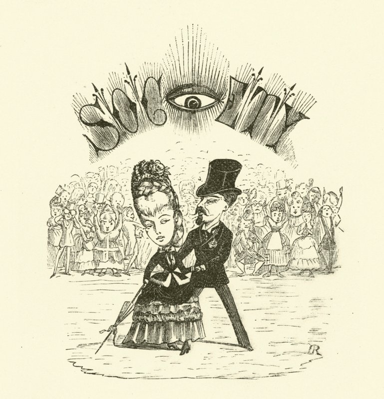 Society, with a large EYE by Hugh Rowley