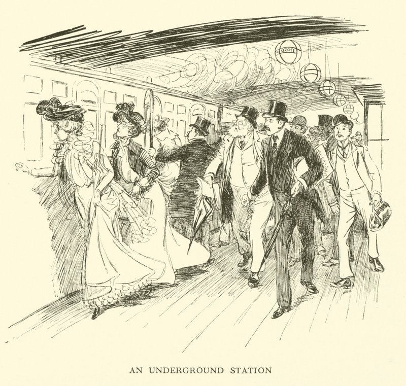 An Underground Station by Hugh Thomson