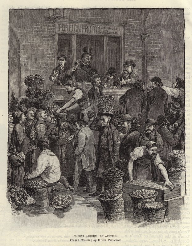 Covent Garden - an auction by Hugh Thomson