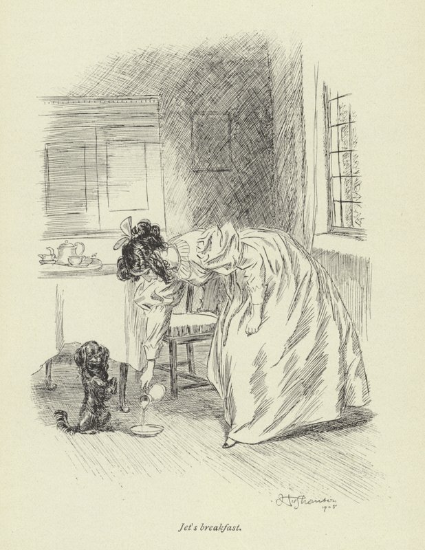 Illustration for Amos Barton by George Eliot by Hugh Thomson