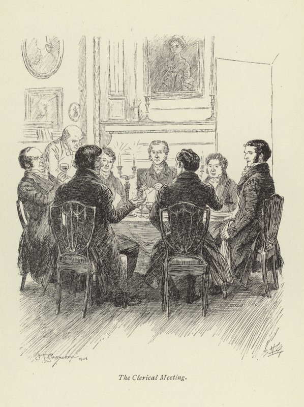 Illustration for Amos Barton by George Eliot by Hugh Thomson