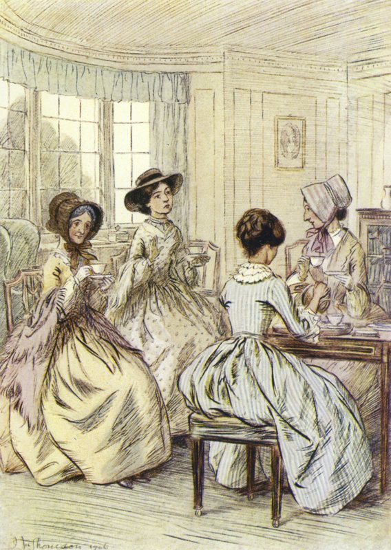 Illustration for Amos Barton by Hugh Thomson