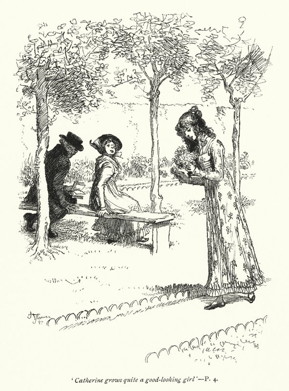Illustration for Northanger Abbey by Jane Austen by Hugh Thomson