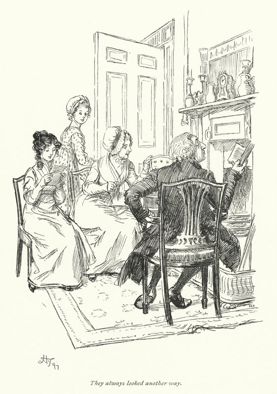 Illustration for Northanger Abbey by Jane Austen by Hugh Thomson