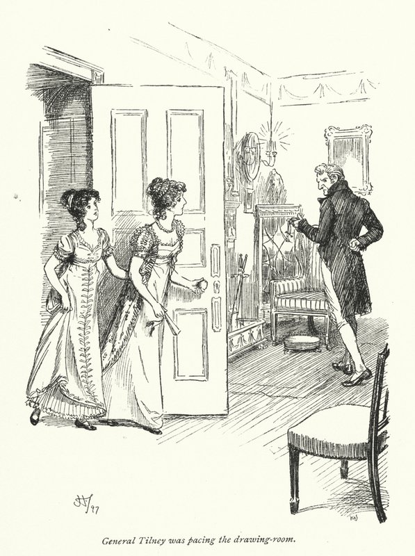 Illustration for Northanger Abbey by Jane Austen by Hugh Thomson