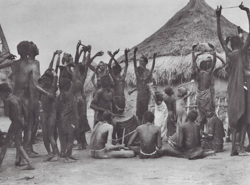 Dinka cow-dance by Hugo Adolf Bernatzik