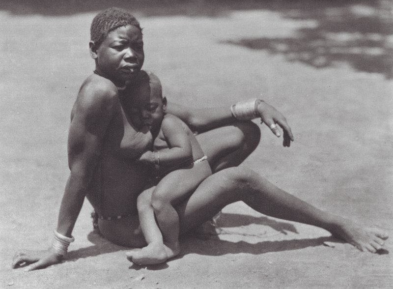 Africa: Eastern Djur, Mother and Child by Hugo Adolf Bernatzik