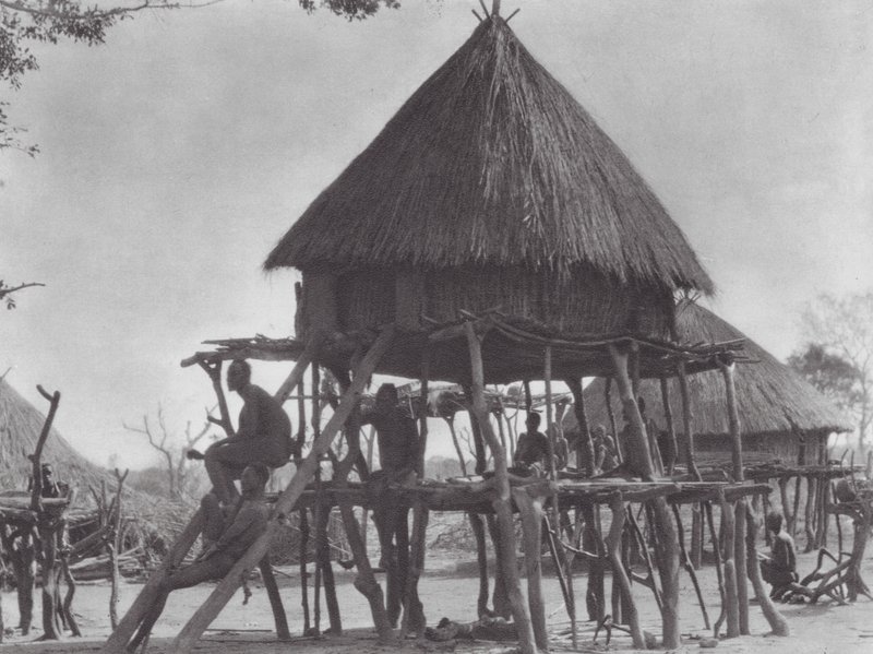 Africa: Pile dwellings of the eastern Djur by Hugo Adolf Bernatzik