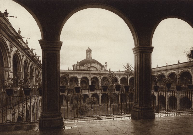 Mexico: Mexico City, College of the Vizcainas by Hugo Brehme