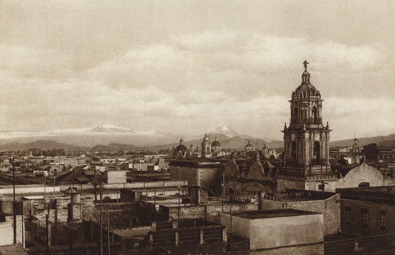 Mexico: Mexico City, Partial Eastern View by Hugo Brehme