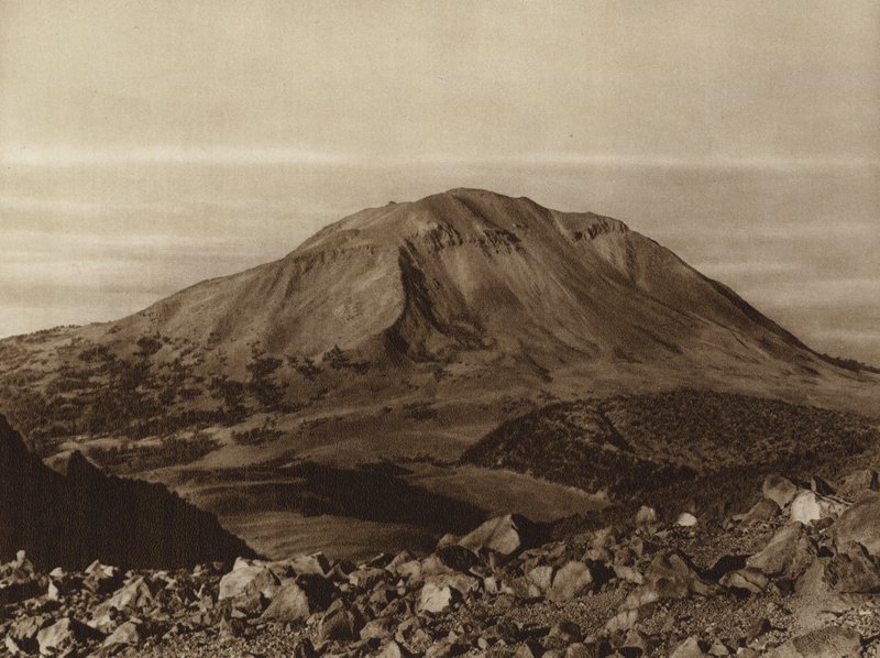 Mexico: The "Sierra Negra" seen from Pico de Orizaba, Puebla State by Hugo Brehme