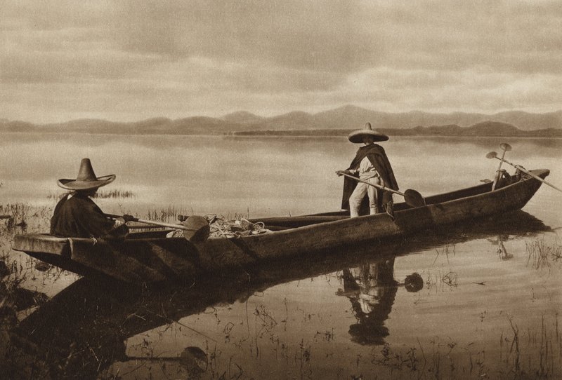 Mexico: Patzcuaro Lagoon by Hugo Brehme