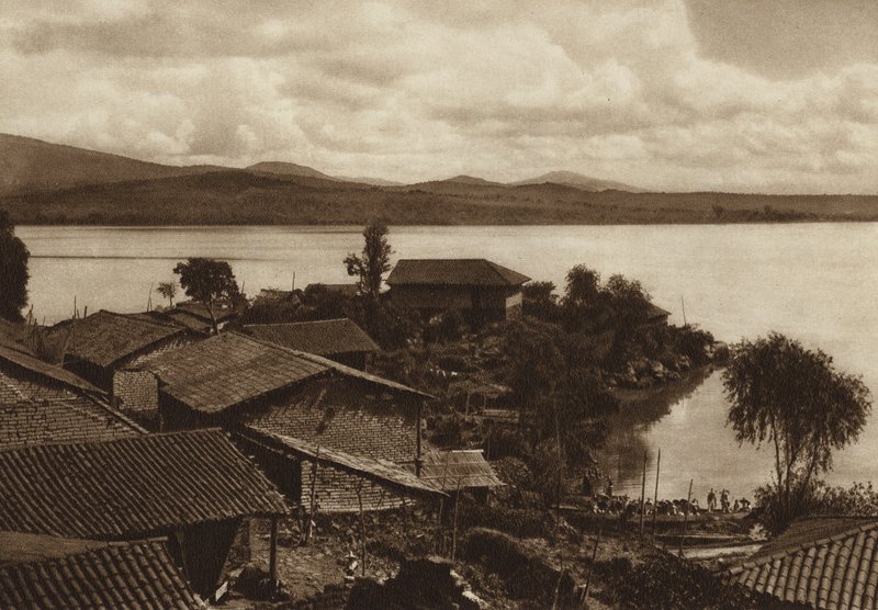 Mexico: Patzcuaro Lagoon, Xanicho Island by Hugo Brehme