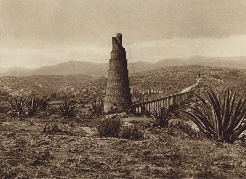 Mexico: Old Spanish Water Pipe, Los Remedios by Hugo Brehme