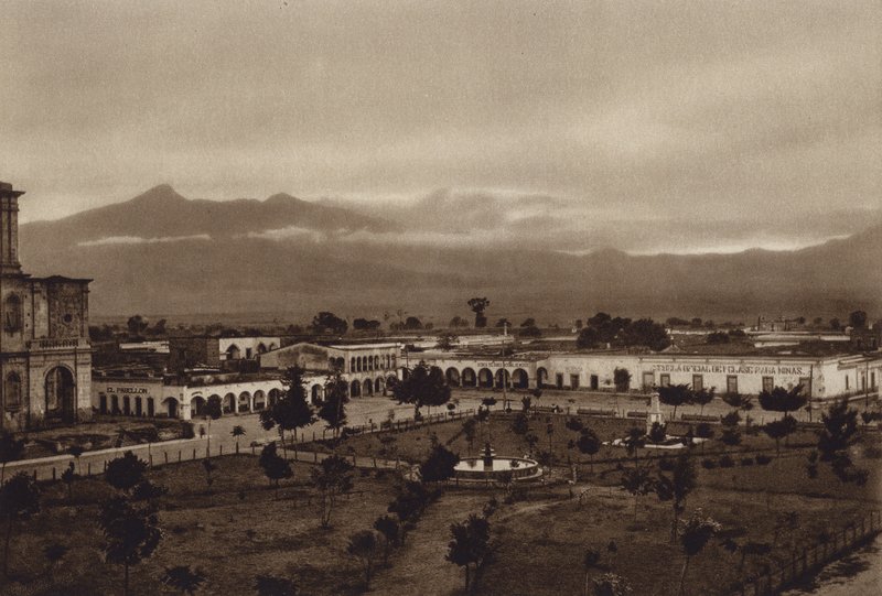 Mexico: Zapotlan with Colima by Hugo Brehme