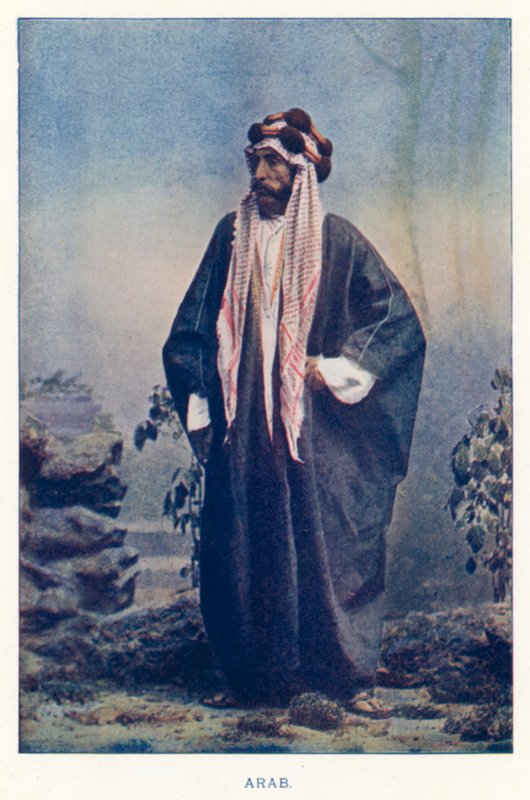 Indian Natives: Arab (colored photo) by Indian photographer