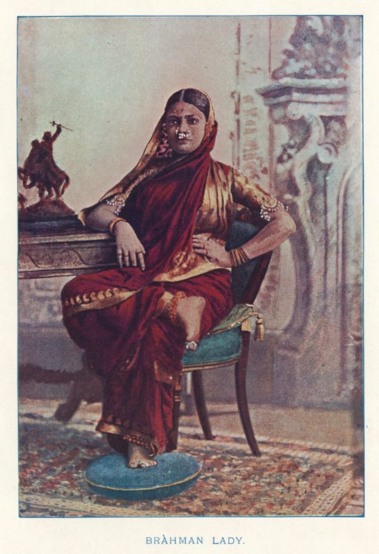 Indian Natives: Brahman Lady by Indian photographer