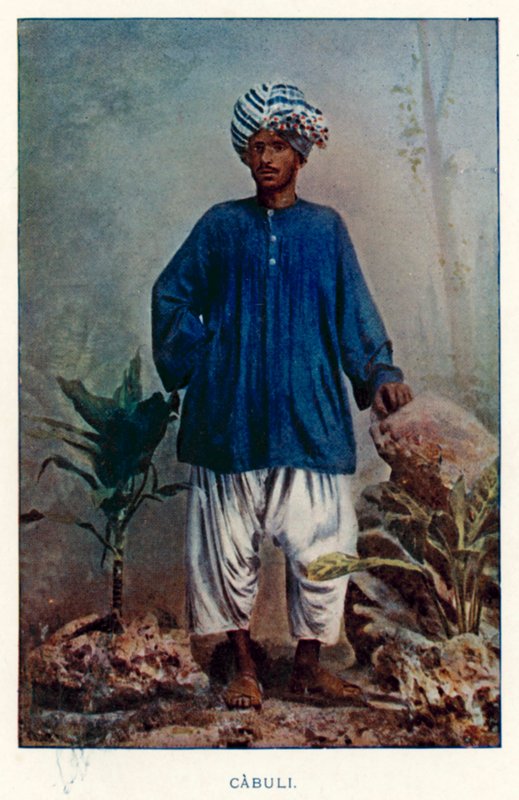 Indian Natives: Cabuli (colored photo) by Indian photographer