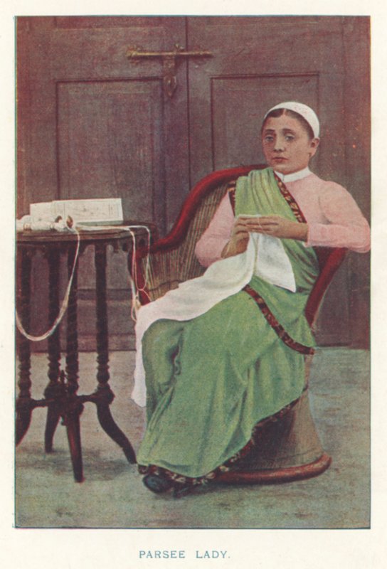 Indian Natives: Parsee Lady by Indian photographer