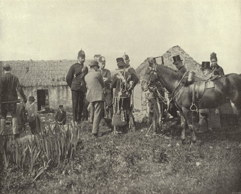 Eviction Scene, Vandeleur Estate, County Clare by Irish Photographer