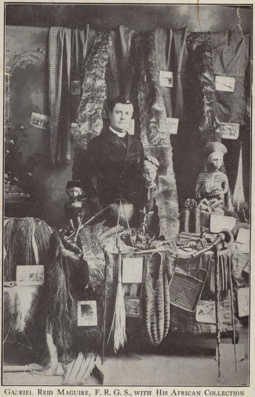 Gabriel Reid Maguire, Irish explorer, with his African collection by Irish Photographer