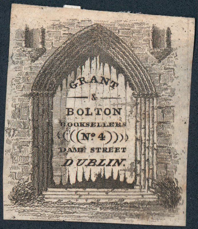 Trade Card, Grant & Bolton by Irish School