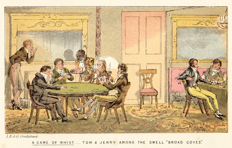 A Game of Whist by Isaac, Robert and George Cruikshank