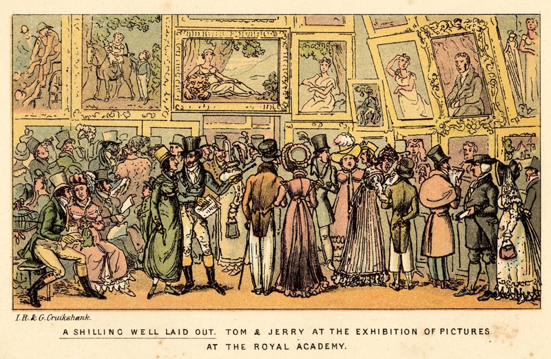 A shilling well laid out by Isaac, Robert and George Cruikshank