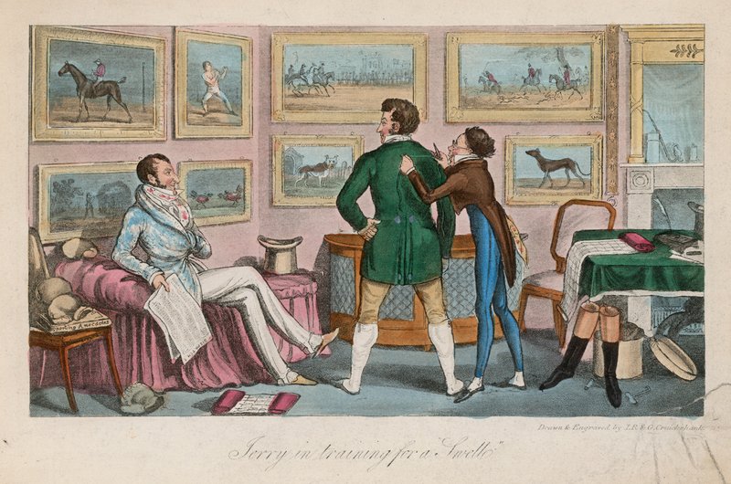 Jerry in training for a swell by Isaac, Robert and George Cruikshank