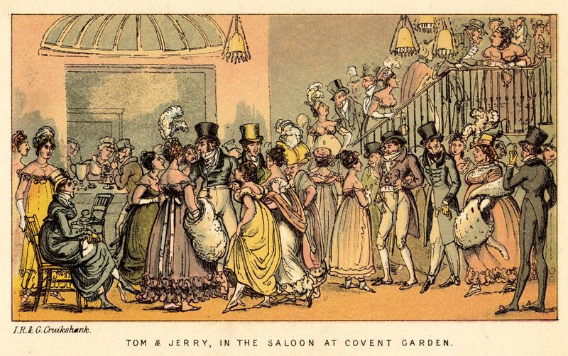 Tom and Jerry, in the Saloon at Covent Garden by Isaac, Robert and George Cruikshank