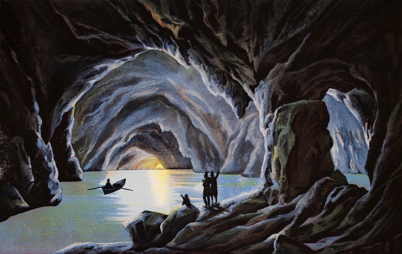 Capri, Blue Grotto by Italian Photographer