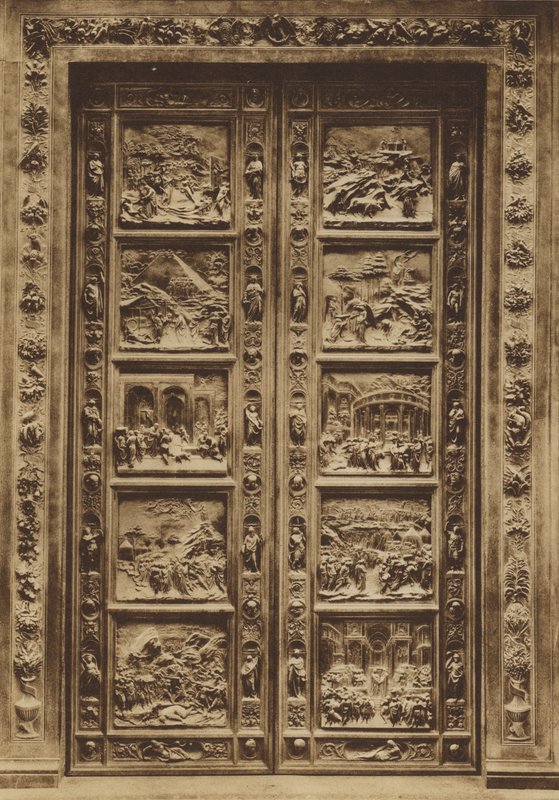 Florence: Battistero, La Porta Principale, Lorenzo Ghiberti by Italian Photographer