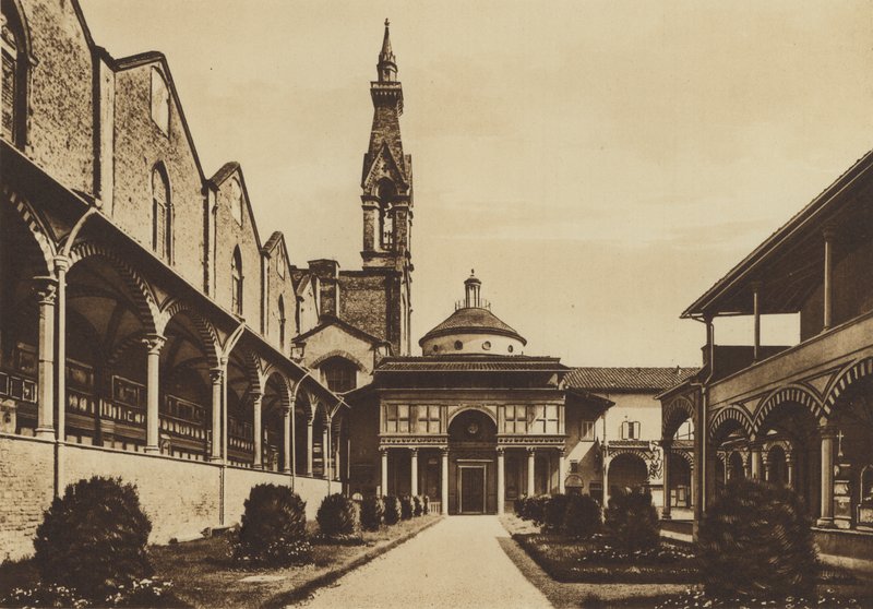Florence: Church of S Croce, Cloister by Italian Photographer