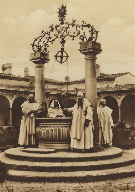 Florence: Dintorni di Firenze, Certosa, Il pozzo nel Chiostro Grande by Italian Photographer