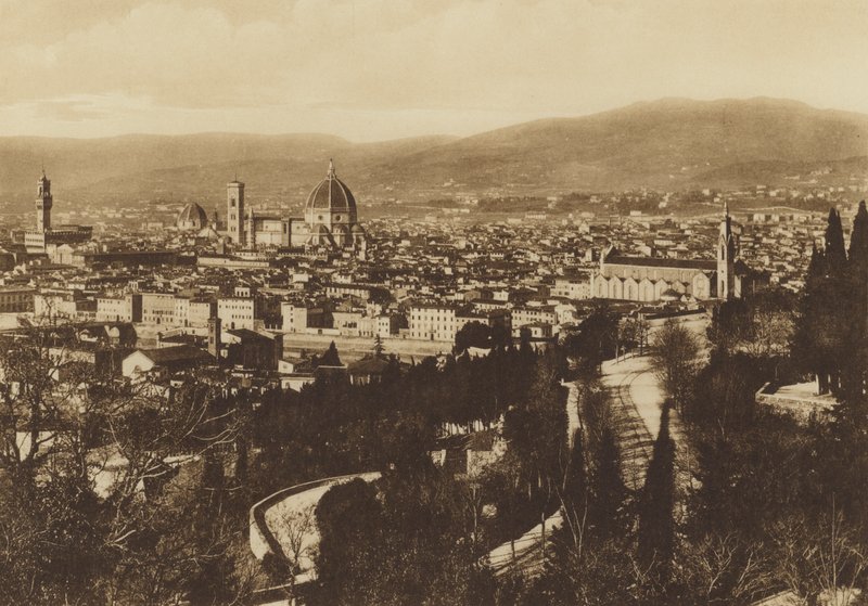Florence: Panorama di Firenze visto da S Miniato al Monte by Italian Photographer