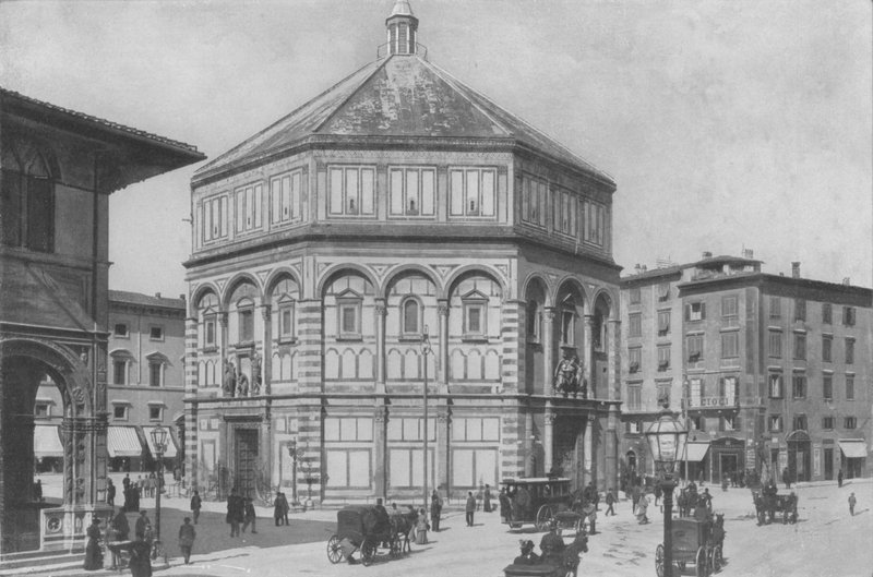 Florence, The Baptistery by Italian Photographer