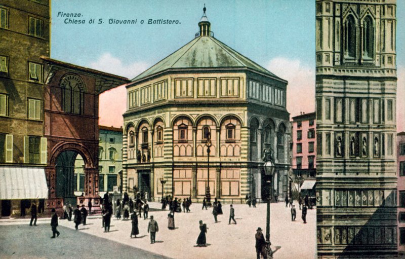 Florence, Chiesa di San Giovanni o Battistero by Italian Photographer
