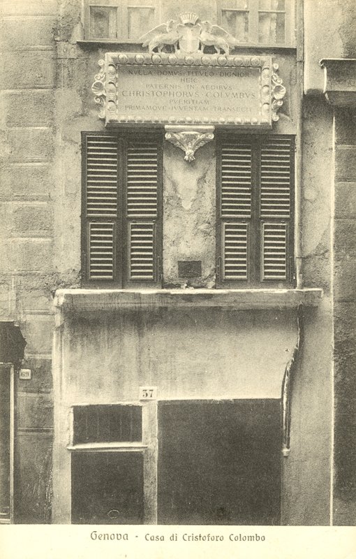 Genoa, Italy, House of Christopher Columbus by Italian Photographer