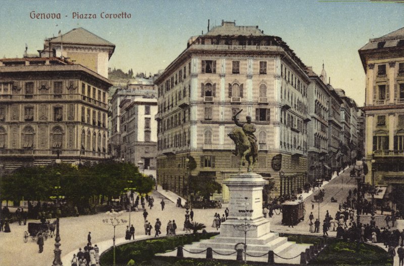 Genova, Piazza Corvetto by Italian Photographer