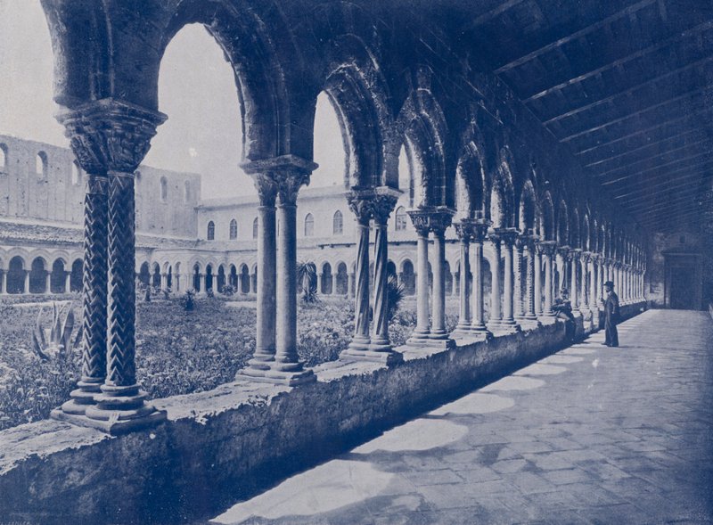 Italy: Monreale, Benedictine Cloister by Italian Photographer